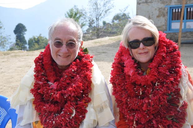 Husband and I get a big welcome in Nepal